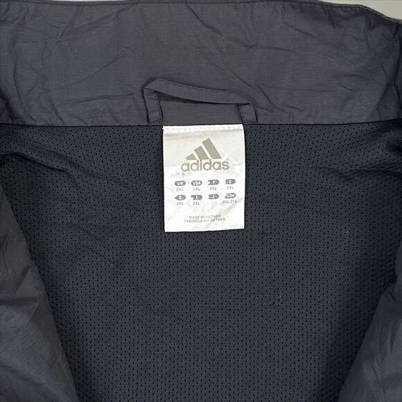 Lindenwood Baseball Full Zip Adidas Climalite Windbreaker Jacket Y2K Size 2XL - Picture 6 of 10